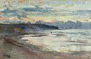 William Lionel Wyllie A Coastal Scene at Sunset USA oil painting artist